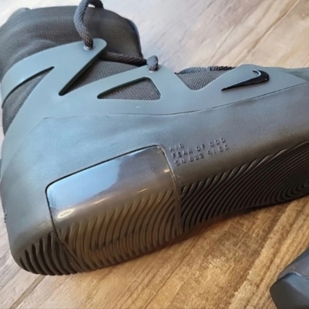Nike Air Fear of God 1 Triple Black Off Noir Suede Sneakers, Men's 6, W 7.5 - Picture 8 of 16
